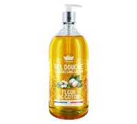Les Petits Bains de Provence Gel Douche Surgras sans savon Fleur de Coton 1L