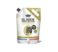 Les Petits Bains de Provence Recharge Gel Douche Lait d'Ânesse 900ml | Surgras sans Savon, +98% Ingrédients Naturels, Mains, Corps et Cheveux, Recyclable, Hydratant et Apaisant