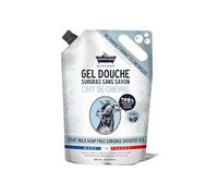 Les Petits Bains de Provence Recharge Gel Douche Lait de Chèvre 900ml - Gel Douche Surgras sans Savon, +98% Ingrédients Naturels, pour Mains, Corps et Cheveux, Recyclable