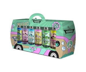 Les Petits Bains de Provence - Van Happy Édition Limitée : Pack de 6 Gels Douche 100ml - Senteurs Originales & Envoûtantes, pH Neutre, pour Tous Types de Peaux