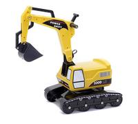 Les Petits Bâtisseurs Pelleteuse Super Builder Entièrement Articulée Avec Assise Ouvrante
