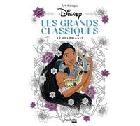 Les Petits blocs d'Art-thérapie Les Grands Classiques Disney 60 coloriages - Collectif - Hachette Pratique - broché - Livre-jeu
