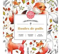 Les petits carrés d'Art-thérapie Boules de poils - Diane Dufour - Hachette Heroes - broché - Livre-jeu