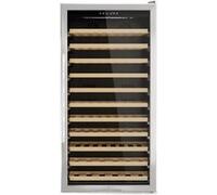 Les Petits Champs Cave à Vin de Conservation de 84 bouteilles CAVC84, 230L, 11 Etagères en Bois, Réglable de 4 à 18°C, Refroidissement Thermodynamique, Design Elégant, LED, Anti-UV