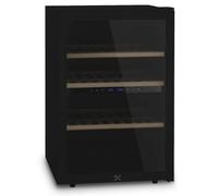 LES PETITS CHAMPS CAVCDB62 - Cave de conservation dual zone 62 bouteilles pose libre noire