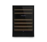LES PETITS CHAMPS Cave à Vin Encastrable 46 Bouteilles CAVCEDB46, Capacité 137L, 2 Zones de Température, Design Élégant en Acier Inoxydable, Réglage de Température de 5°C à 22°C, Anti-UV, LED