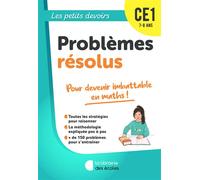Les Petits Devoirs - Problèmes résolus CE1 - Salomé Chatelard-Guéchot - Librairie Des Ecoles - broché - Scolaire / Universitaire