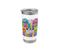 Les petits-enfants sont des monstres préférés, des grands-parents drôles, Nana Papa Gobelet isotherme en acier inoxydable double paroi