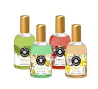 Les Petits Plaisirs - 4 Eaux de toilette gourmandes 110ml - Vanille Coco, Matcha, Pistache & Cerise - Parfums femme sucrés et fruités - Édition limitée