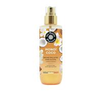 LES PETITS PLAISIRS Brume Pailletée Corps et Cheveux Monoï Coco 200 ml Sans Alcool Fabrication Française - Lot de 3