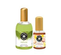 Les Petits Plaisirs - Eau de toilette Pistache 110ml & Poire Caramel 30ml - Parfums femme gourmands et sucrés - Duo parfumé format voyage