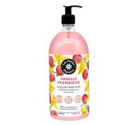 Les Petits Plaisirs - Gel douche Vanille Framboise 1L - Pour toute la famille dès 3 ans - 91% d’origine naturelle, pH neutre sans savon