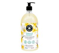 Les Petits Plaisirs - Gel douche Vanille Monoï 1L - Pour toute la famille dès 3 ans - 90% d’origine naturelle, pH neutre sans savon