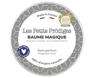 LES PETITS PRODIGES Baume Magique Multi Usages - Visage, Levres, Mains & Corps - Demaquillant, Soin Hydratant & Réparateur, Cheveux - 100% Naturel - Fabriqué en France - Emballage Recyclable - 100ml
