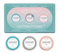 Coffret Cadeau Saint Valentin 3 Baumes magiques 10ml - Soins Nourrissants Corps, Visage, Lèvres et Cheveux - 100% Naturel - Fabriqué en France - Tout Type de Peau - LES PETITS PRODIGES