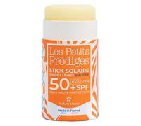 LES PETITS PRODIGES Stick Solaire Visage SPF 50 - Bebe, enfant, famille - Très Haute Protection, UVA, UVB - Hydratant & Apaisant - Tube en carton recyclable, Éco-conçu, Vegan, Fabriqué en France - 15g