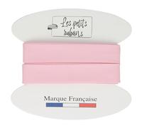 Les Petits Rubans Biais de couture - 20 mm de large, plié 10 mm, longueur 5 mètres, 100% coton - Bordure pour couture, ameublement, vêtements, couvertures - Rose