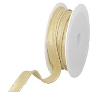 Les Petits Rubans Fil Passepoil Métallisé - 15 mm de large, rouleau de 25 m, 80% polyester 20% lurex, bordure pour couture,banderoles,tissus d'ameublement,ameublement,passepoil, vêtements,couvertures