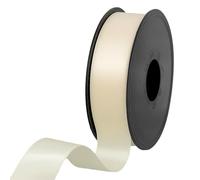 Les Petits Rubans Ruban Satiné - 25 mm x 25 m, Double Face 100% Polyester pour Mariages, Emballages Cadeaux, Compositions Florales, Travaux Manuels, Gâteaux, Nœuds, Embellissements