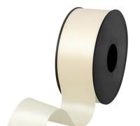 Les Petits Rubans Ruban Satiné - 38 mm x 25 m, Double Face 100% Polyester pour Mariages, Emballages Cadeaux, Compositions Florales, Travaux Manuels, Gâteaux, Nœuds, Embellissements