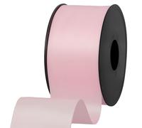 Les Petits Rubans Ruban Satiné - 50 mm x 25 m, Double Face 100% Polyester pour Mariages, Emballages Cadeaux, Compositions Florales, Travaux Manuels, Gâteaux, Nœuds, Embellissements
