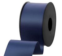 Les Petits Rubans Ruban Satiné - 50 mm x 25 m, Double Face 100% Polyester pour Mariages, Emballages Cadeaux, Compositions Florales, Travaux Manuels, Gâteaux, Nœuds, Embellissements