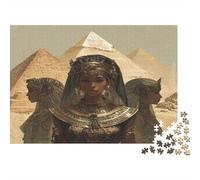 Les pharaons et Les Trois Pyramides en arrière-Plan Cadeau Unique Décoration Intérieure Jeu Éducatif Challenge Toy Adultes & Enfants des 14 Ans 38x26cm/1000pcs