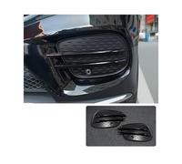 Les phares antibrouillard de pare-chocs avant couvrent la calandre de becquet de séparateur de lèvre Compatible pour Mercedes-Benz GLE GLS GLE Coupé W166 X166 C292 2016-2019(Bright Black)