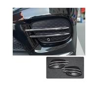 Les phares antibrouillard de pare-chocs avant couvrent la calandre de becquet de séparateur de lèvre Compatible pour Mercedes-Benz GLE GLS GLE Coupé W166 X166 C292 2016-2019(Silver)