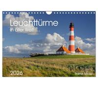 Les phares du monde entier en 2026, Version française (Calendrier mural 2026 DIN A4 portrait), Calendrier CALVENDO mensuel