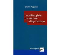 Les philosophies clandestines à l'âge classique