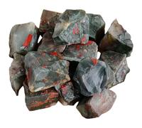 Les pierres cristallines, Pierres brutes naturelles de 0, 22 lb for le culbutage(African Blood Stone)