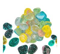 Les Pierres Qui Brillent Dans Le Noir | Galets Brillants - Gravier Décoratif Multicolore Pour Jardin Extérieur Aquarium Et Décoration De Paysage
