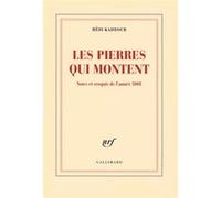 Les pierres qui montent Notes et croquis de l'année 2008 - Hédi Kaddour - Gallimard - broché - Roman