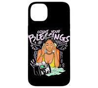 Les Piles d'argent de Girl Boss Count Your Blessings Coque pour iPhone 14 Plus