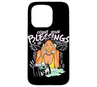 Les Piles d'argent de Girl Boss Count Your Blessings Coque pour iPhone 15 Pro