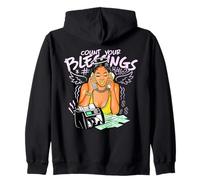 Les Piles d'argent de Girl Boss Count Your Blessings Sweat à Capuche