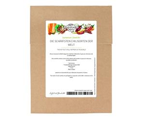 Les piments les plus piquant du monde - kit de semences avec 5 variétés vraiment chaudes