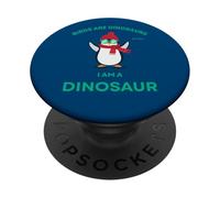 Les Pingouins drôles sont des Dinosaures, Donc Je suis Un Dinosaure PopSockets PopGrip Adhésif