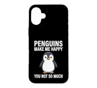 Les Pingouins me rendent Heureuse, Pas Tant Que ça Coque pour iPhone 16 Plus