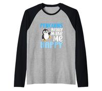 Les Pingouins me rendent Heureuse, tu n'es Pas si drôle Manche Raglan