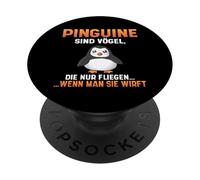 Les Pingouins sont des Oiseaux Qui ne volent Que lorsqu'on PopSockets PopGrip Adhésif