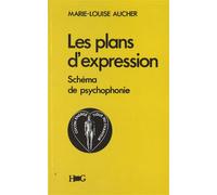 Les plans d'expression, schéma de psychophonie Démarches selon les trois éléments: poésie-mélodie-rythme - Marie-Louise Aucher - Hommes Et Groupes - broché - Essai