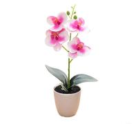 Les plantes artificielles à fleurs d'orchidée cultivées en pots font de superbes centres de table lors d'événements sans tracas d'entretien (B)