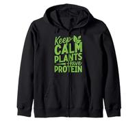 Les Plantes Keep Calm Ont des protéines Sweat à Capuche