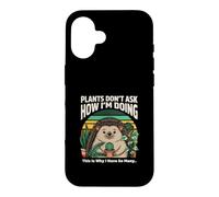 Les Plantes ne me demandent Pas Comment Je Vais Hedgehog Coque pour iPhone 16
