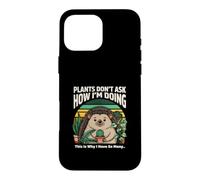 Les Plantes ne me demandent Pas Comment Je Vais Hedgehog Coque pour iPhone 16 Pro Max