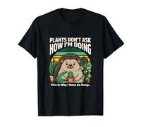 Les Plantes ne me demandent Pas Comment Je Vais Hedgehog T-Shirt