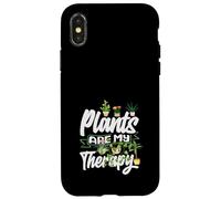 Les Plantes sont ma thérapie Un Amateur Amusant de Plantes de Jardinage Coque pour iPhone X/XS