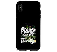 Les Plantes sont ma thérapie Un Amateur Amusant de Plantes de Jardinage Coque pour iPhone XS Max